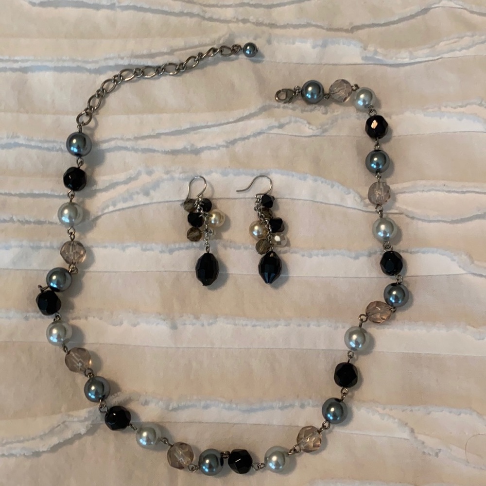 White House Black Market necklace/earrings set